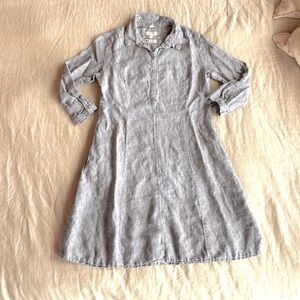 Striped Linen Shirtdress